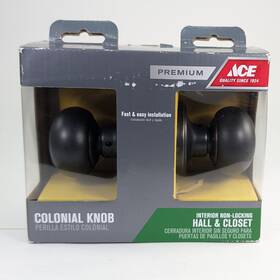 5366414 Ace 3993vb Colonial Knob Bed And Bath Door Oil Rubbed Bronze New