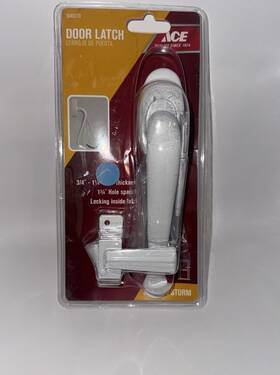 5049713 Ace Storm Door Pull Handle Latch White Exterior Screen Door- New