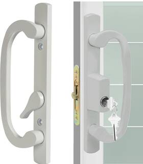 Aceplanet 313107457470 Offset Position Keyed Sliding Patio Door Handleset With Mortise Loc