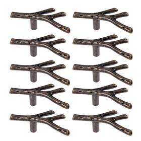 Achnau 609378933790 Cengood 10x Cabinet Handle Pulls Wardrobe Drawer Door Cupboard Knobs Twig S Inch