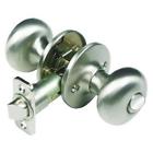 Adjustable Latch Nickel Backset Door Cambridge 2-way Privacy Knob Finish Satin