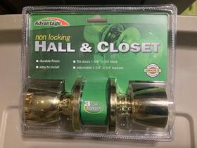 765495 Advantage 6 Hall Closet Door Knobs Pk Contractor Or Resale New