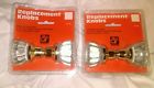 Ag-30 Ilco 2 Vintage Unican Fluted Crystal Decorative Glass Replacement Door Knobs