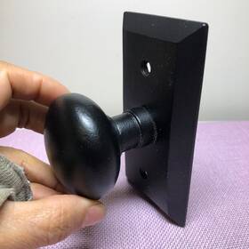 657242 Ageless Iron New Black Sgl Dummy Knob Vale Short Plate With Holes Look 657242 Ageless Iron New Black Sgl Dummy Knob Vale Short Plate With Holes Look