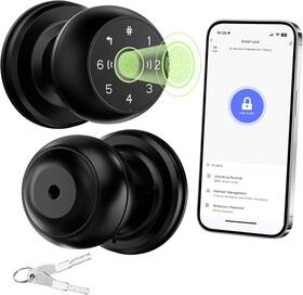 Aimnaps Q2wifi Fingerprint Door Lock Smart Knob 2.4g Wifi Biometric Knobs With A