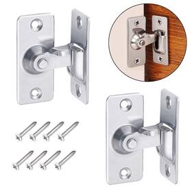 Alamic Sdwradl03 90 Degree Door Lock 1-3/4 Inch Right Angle Latch Bolt Stainless Steel Slid