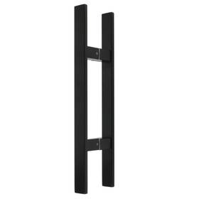 Ls6040f-b Alise Glass Shower Door Handle Black Sliding Handles Square Back To Bac
