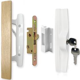 Allywasai 768447225164 Patio Sliding Door Handle Set With Mortise Lock Key Cylinder