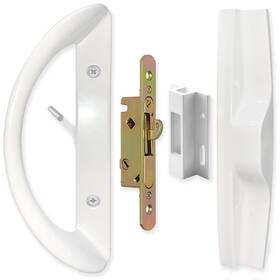 Pd1560-nk-w Allywasai Patio Sliding Door Handle Set With Mortise Lock Face Plate And Keeper Replacemen