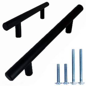Alpine Hardware 850014202118 Premium Solid Euro Style Bar Handle Pull-25pack-3 In Hole Center And 5 3/8 L