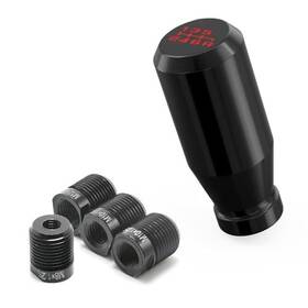 Aal-h-04-03 Amazingauto Black Aluminum Weighted Shift Knob Universal 6 Speed Manual Gear
