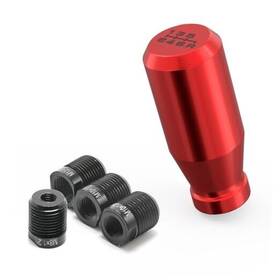 Aal-r-04-03 Amazingauto Red Aluminum Weighted Shift Knob Universal 6 Speed Manual Gear