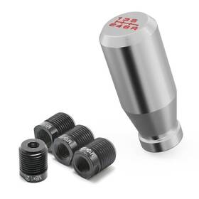 Aal-y-04-03 Amazingauto Silver Aluminum Weighted Shift Knob Universal 6 Speed Manual Gear