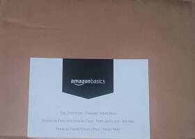Amazon Basics 193598100082 4 Interior Tulip Privacy Door Knob Keyless Lock Matte Black