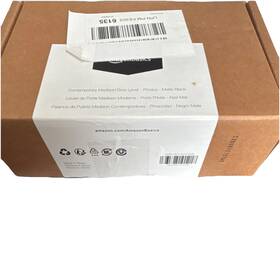807.25.1f4ab Amazonbasics Contemporary Madison Privacy Door Lever Matte Black Metal 1-pack
