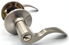 Tq50s30 Amazonbasics Vguc Shelby Door Lever For Entry Satin Nickel Metal Modern Style