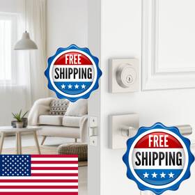 B0ff9ws95q Amerdeco Front Door Lock Set Double Cylinder Deadbolt Exterior Entry Lever