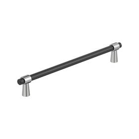 B0d44td7fr Amerock Mergence 10-1/16 Inch 256mm Center-to-center Matte Black/polished