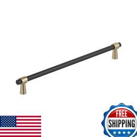B0d455s4qq Amerock Mergence 12-5/8 Inch 320mm Center-to-center Matte Black/golden