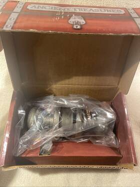 L64122 Ancient Treasures Pirate S Cove Ii Platinum Solid Passage Door Knob Heavy