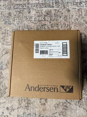 2565557 Andersen Gliding Patio Door Handle 400 A-series Yuma Distressed Bronze