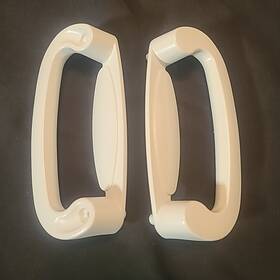 2573602 Andersen 257364 Sliding Door Tribeca Handle White Exterior And Interior