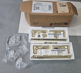 2577544 Andersen Fwh Active/passive Door Trim Set - Hp Brass
