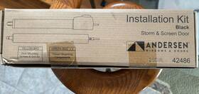 42486 Andersen Storm And Screen Door Installation Kit Black Brand New