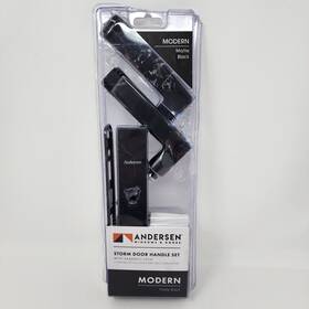 92890 Andersen Anderson Storm Door Handle Set With Deadbolt Lock Modern Matte Black