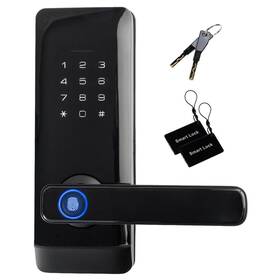 Stilarissd2 Angora Brands Stilaris Fingerprint Door Lock With Keypad Handle Keyless Entry Kno