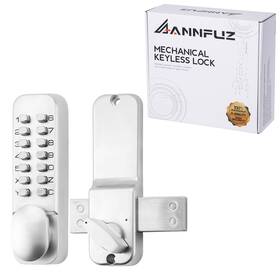 6008c Annfuz Mechanical Keyless Door Lock With Handle Keypad Front Lever Set Bo