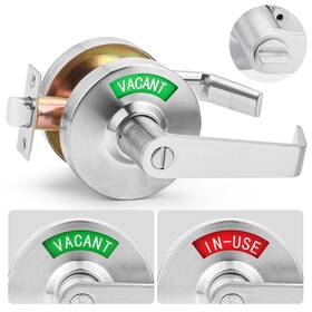 Annfuz 762716374201 Vacant Or In-use Privacy Bathroom Door Lock With Handle Occupied Lev