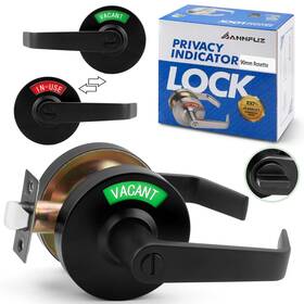A1890sn Annfuz Vacant Or In-use Privacy Bathroom Door Lock With Handle Occupied Lev