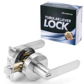 A2788 Annfuz Privacy Door Handle Lock With Emergency Access Heavy Duty Round Keyless