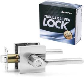A2888 Annfuz Privacy Lever Door Handle Without Key Square Easy To Open Keyless Locking