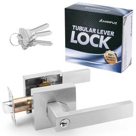 Annfuz B0chp12zdv Entry Door Handle Lock Keysinterior Front Lever Set Turn-thumb