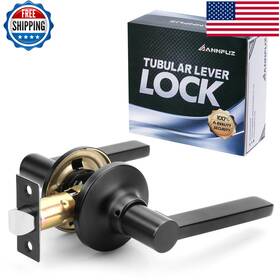 Annfuz B0cm5qxggm Round Passage Door Lever Lock For Hallway Closetinterior Non-locking