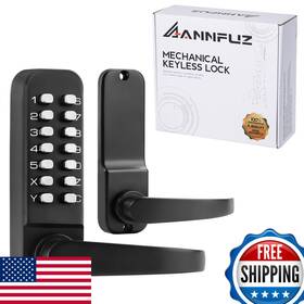Annfuz B0cp3gdb8n Single-sided Mechanical Keyless Keypad Door Lock Handlecombination Push