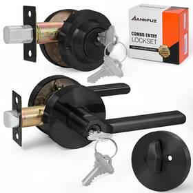 B0f5pvhfbp Annfuz Keyed Alike Combo Set Entry Door Lever Lock Same Keys Single