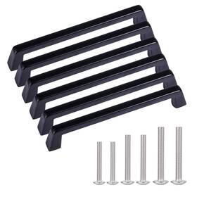 Aokenbao 710946034006 6 Inch Black Cabinet Pulls Handles For Drawers Bar Cabi
