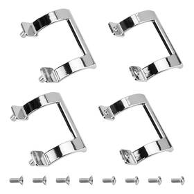 6158 Apopip 716151659676 2 Pcs Shower Door Handle Replacement Set M For Tub Enclosure Chrome Color