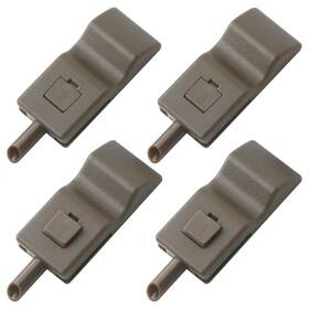Apperfit 744110549034 Door Lock Knob 4pcs Compatible With 2007-2014 Chevy Avalanche Silvera