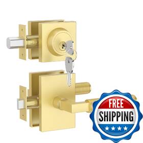 B0fvrnqktt Asidrama Gold Deadbolt Lock Round Exterior Keyed Front Door Security Set Ke