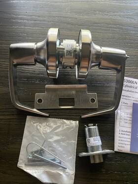 626lever Assa Abloy Accentra 4707ln Au Lockset Mechanical Entrance