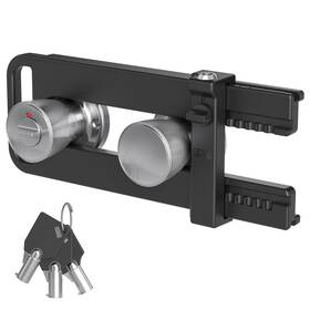 Ze003-01 Ast Double Door Security Lock French Lockout Device With Keys Reinforc