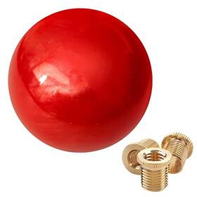 Duy-6-r Atnvidsg Round Ball Marble Style Shift Knob Universal Manual Spherical Red