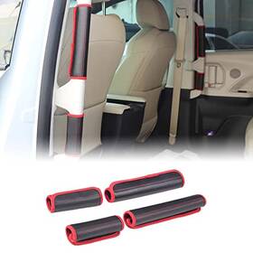 Aunginsy 13470 Auto Safety Door Handle Cover Fit Toyot Sienna 2021-2023 4pcs Car Leather