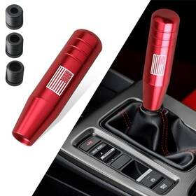 Awl30 Awlbed Car Shift Knob American Flag Weighted Gear Lever Metal Shifting 1 Pc Red