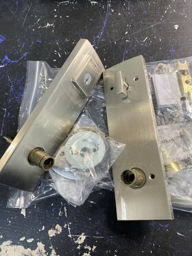 183spexsplsqr15s Baldwin 183spex Spyglass Keyed Entry Set - Satin Nickel