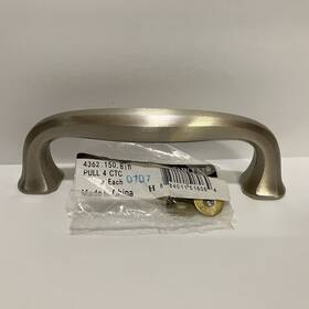 4362150 Baldwin Severin Cabinet Pull Satin Nickel New 4 Inch